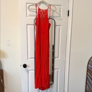 Astr Vibrant Red Maxi Dress